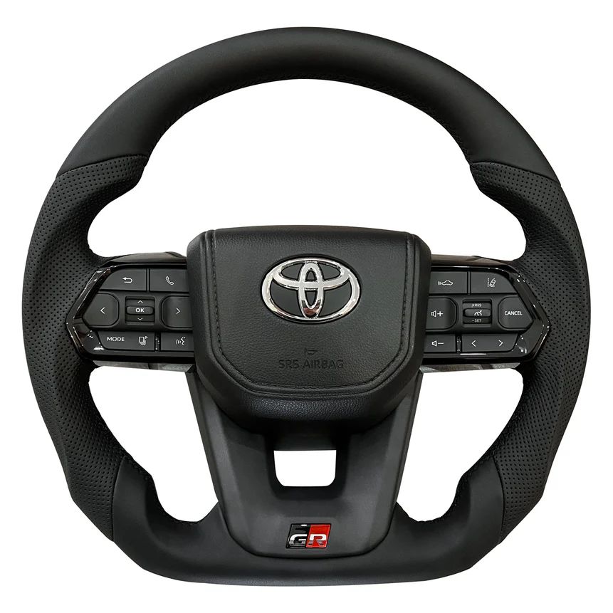 Toyota Land Cruiser GR Perforated Leather Steering Wheel