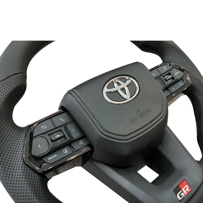 Toyota Land Cruiser GR Perforated Leather Steering Wheel