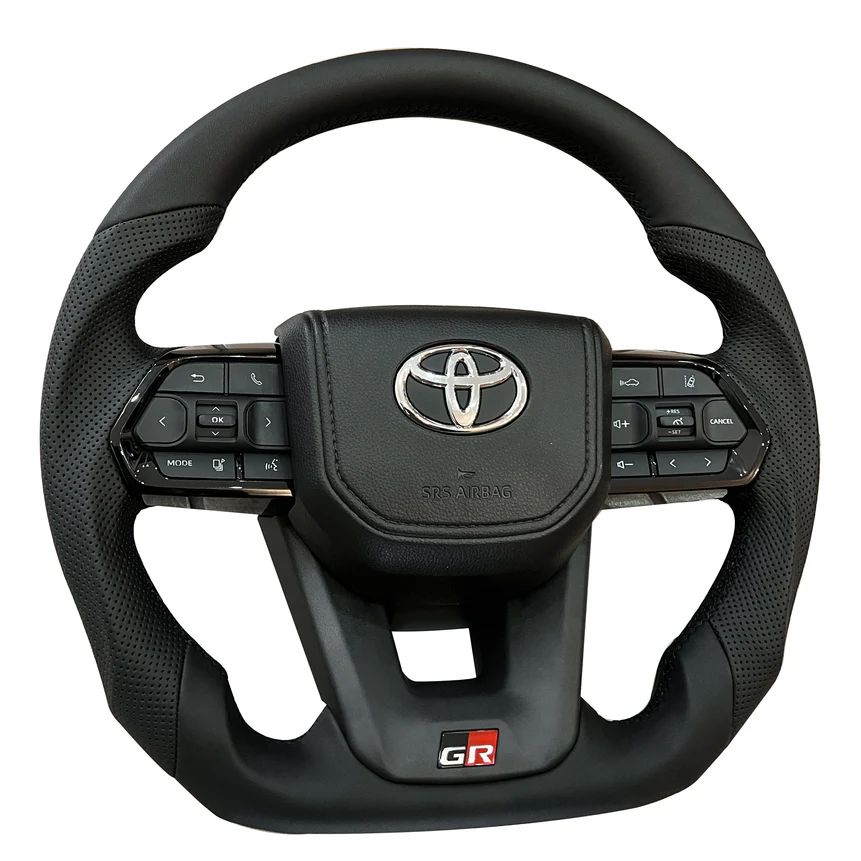 Toyota Land Cruiser GR Perforated Leather Steering Wheel